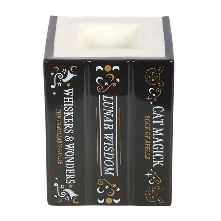 Black Cat Book of Spells Oil Burner and Wax Warmer