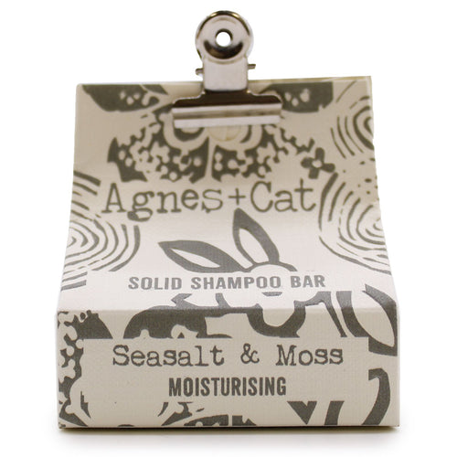 Agnes + Cat Sea Salt & Moss Solid Shampoo